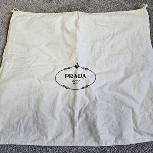 Authentic Prada White Dust Bag
